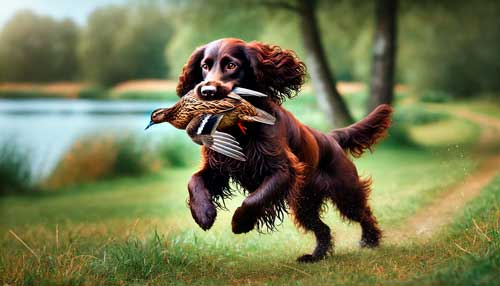 Boykin Spaniel cazando
