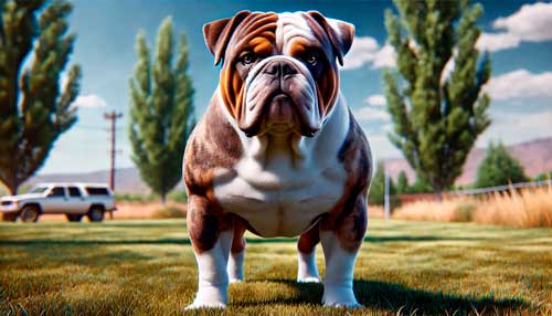 Bulldog de sangre azul Alapaha aspecto