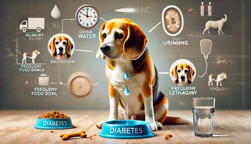 Síntomas de la diabetes en perros