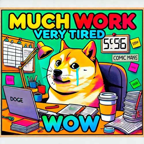 doge con mucho trabajo