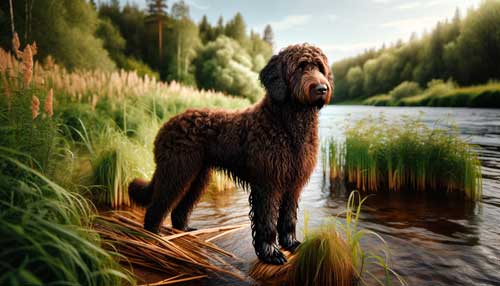 Murray River Curly Coated Retriever aspecto