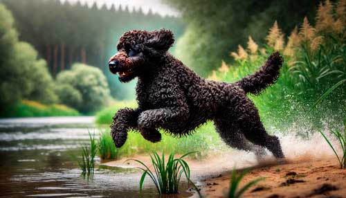 Murray River Curly Coated Retriever origen