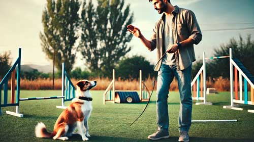 perro entrenado