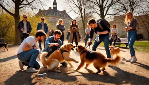 Primeros pasos para detener una pelea entre perros