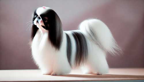Perro Chin Japonés Miniatura aspecto
