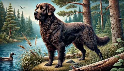 Perro cobrador ruso aspecto