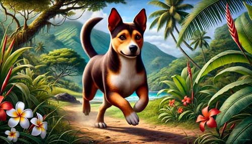 Perro Poi hawaiano aspecto