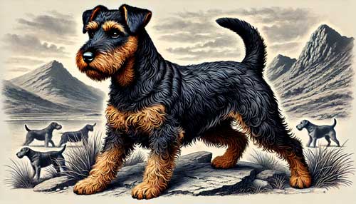 Rough-Coated Black and Tan Terrier aspecto