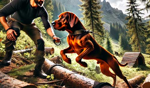 Sabueso bávaro de montaña dosil