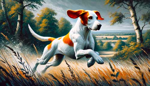 Sabueso francés blanco y naranja origen