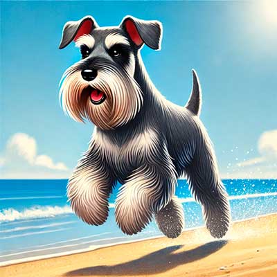 Schnauzer estándar entrenamiento