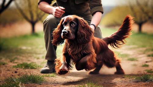 Spaniel alemán entrenamiento