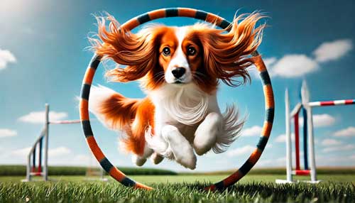 Spaniel holandés entrenamieto