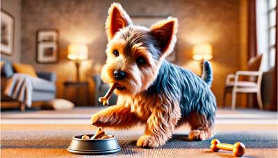 Terrier de Australia juega