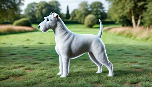 Terrier inglés blanco aspecto