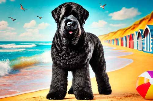 Terrier ruso negro salud