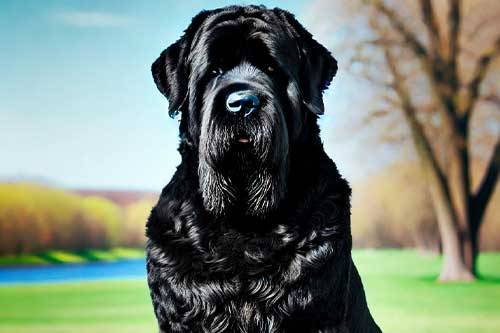 Terrier ruso negro temperamento