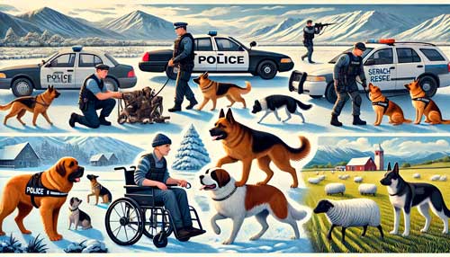Roles Comunes de los Perros de Trabajo